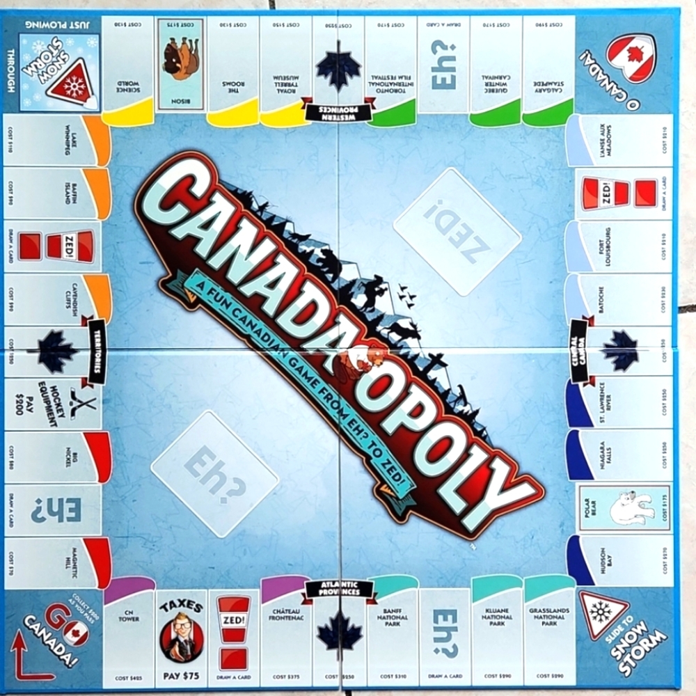 Canadaopoly... Everyone's Favourite Board Game in a New Exciting Form, Eh?